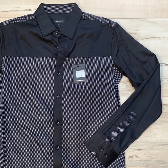 NWT Pavini Button Front Small Long Sleeve Shirt - Picture 1 of 10